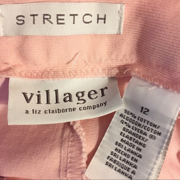 VILLAGER PINK PANTS LIZ CLAIBORNE - Picture 5 of 5